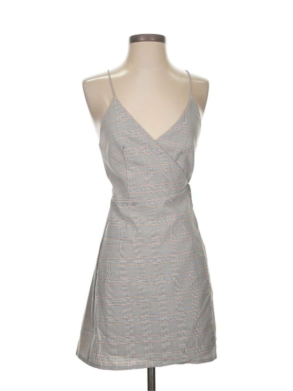 Showpo Mini Wrap / Tie Back Gingham Dress - Picture 1 of 5
